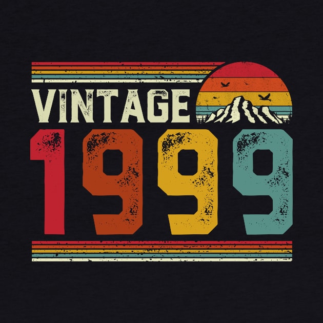 Vintage 1999 Birthday Gift Retro Style by Foatui